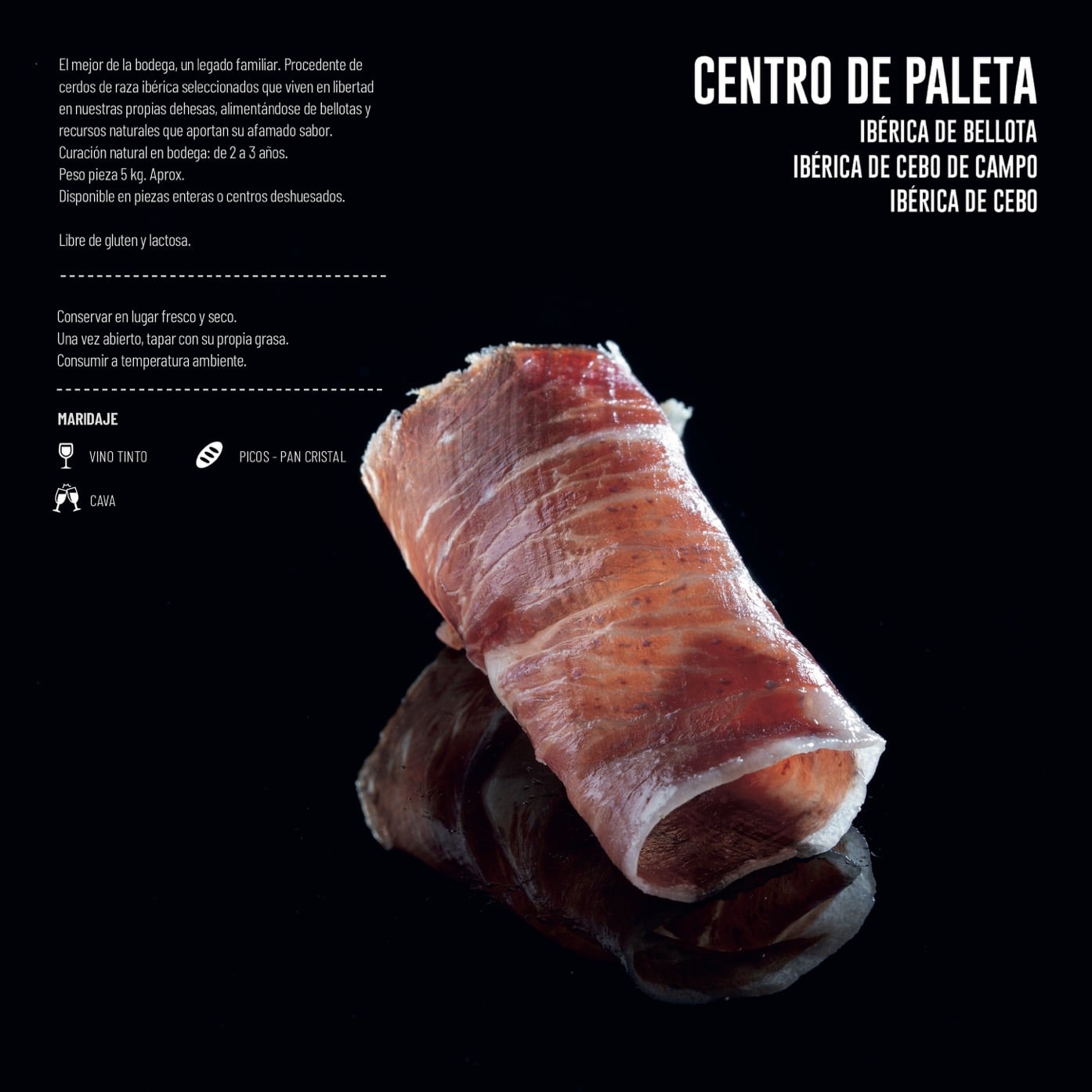 Paleta de Bellota 100% Ibérico - Jamones y Embutidos El Rubio